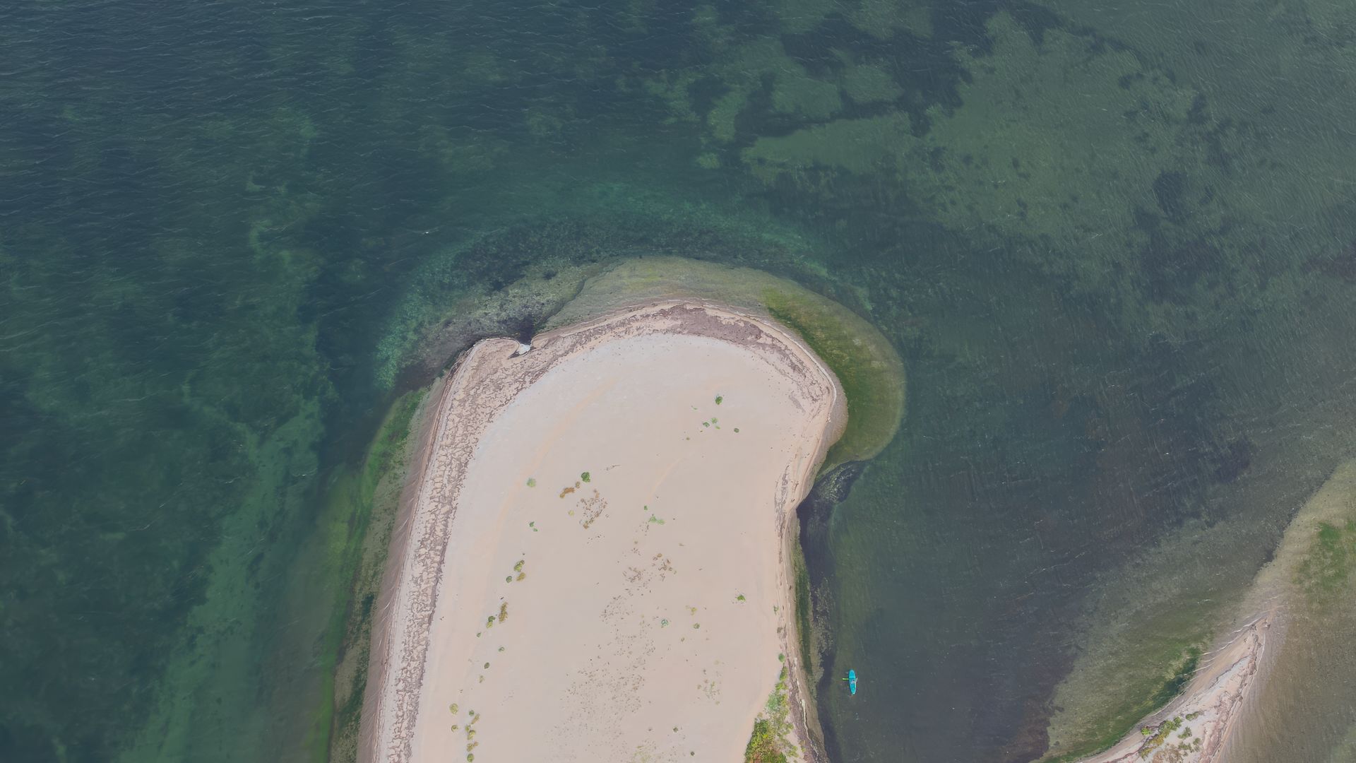 Albuen Sandbank von oben